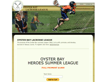 Tablet Screenshot of oysterbaylacrosse.com